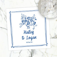 Whimsical Illustré Floral moderne Mariage amusant