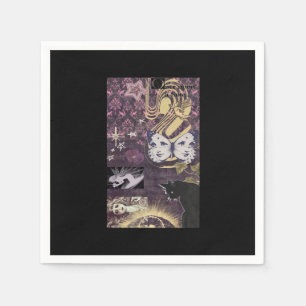 Serviette En Papier Whimsigoth esthétique surdimensionné