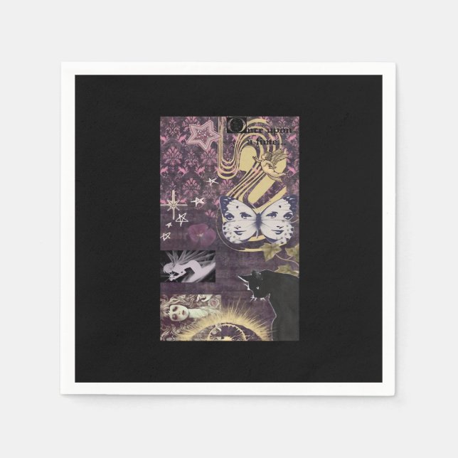 Serviette En Papier Whimsigoth esthétique surdimensionné (Devant)