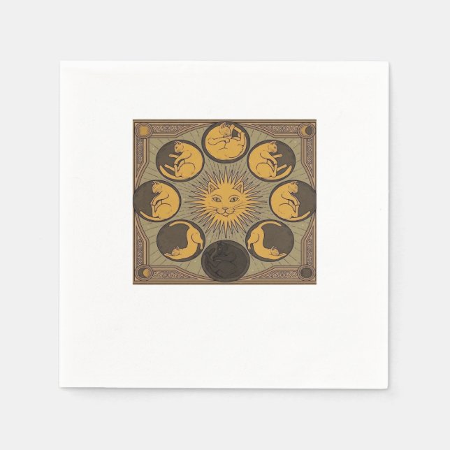 Serviette En Papier Whimsigoth Moon Classic (Devant)