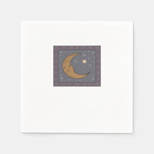 Serviette En Papier Whimsigoth Moon Classic (Devant)