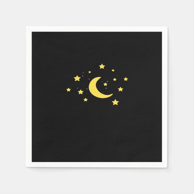 Serviette En Papier Whimsigoth Night Sky Sun Moon Witchy (Devant)