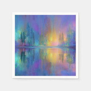 Serviette En Papier Whispering Woods dans les couleurs pastel