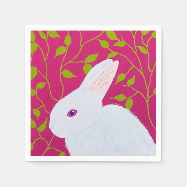 Serviette En Papier white rabbit (Devant)