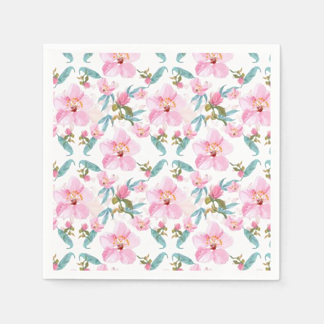 Serviette En Papier wild flowers cherry blooming garden (Devant)