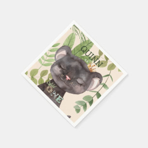 Serviette En Papier Wild One Jungle Animaux Safari 1er Anniversaire