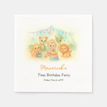 Wild One Safari Boy 1er Anniversaire Fête Jungle  