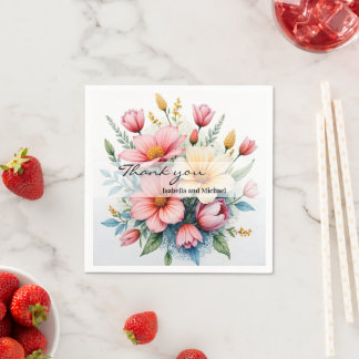 Serviette En Papier Wildflowers Beautiful Trendy Luxury Collection