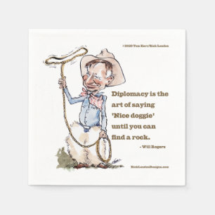 Serviette En Papier Will Rogers & Citation