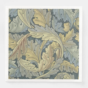 Serviette En Papier William Morris Acanthus Feuille Floral Art Nouveau