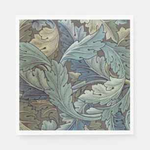 Serviette En Papier William Morris Acanthus Sage Fleur Floral Botaniqu