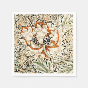 Serviette En Papier William Morris Antique Honeysuckle Floral Classic
