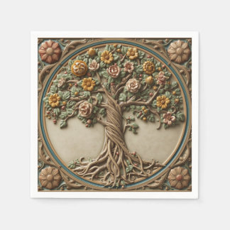 Serviette En Papier William Morris arbre de vie Vintage préraphaélite