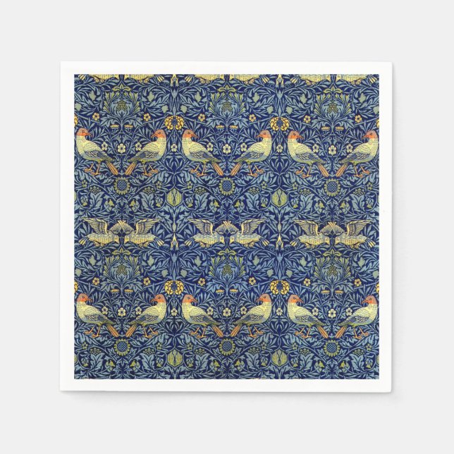 Serviette En Papier William Morris Bird Motif (Devant)