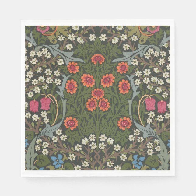 Serviette En Papier William Morris Blackthorn Garden Flower Classic (Devant)