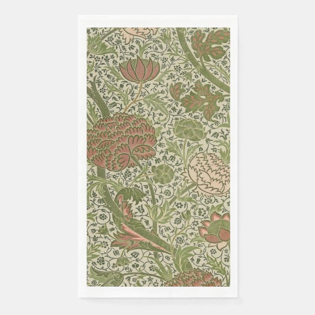 Serviette En Papier William Morris Cray Fleur de Sage Floral Botanique (Devant)