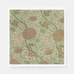 Serviette En Papier William Morris Cray Fleur de Sauge Floral Botaniqu