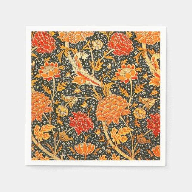 Serviette En Papier William Morris Cray Fond d'écran Motif (Devant)