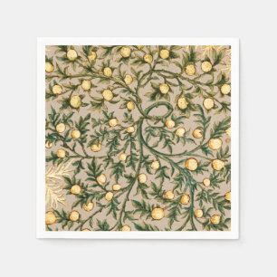 Serviette En Papier William Morris Floral Fruit Garden Fleur Classique