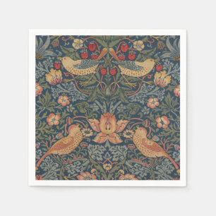 Serviette En Papier William Morris Fraise Voleurs Oiseaux