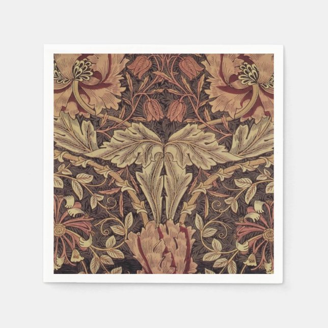 Serviette En Papier William Morris Honeysuckle Classic English Art (Devant)