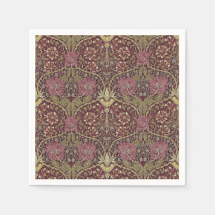 Serviette En Papier William Morris, Honeysuckle, floral.