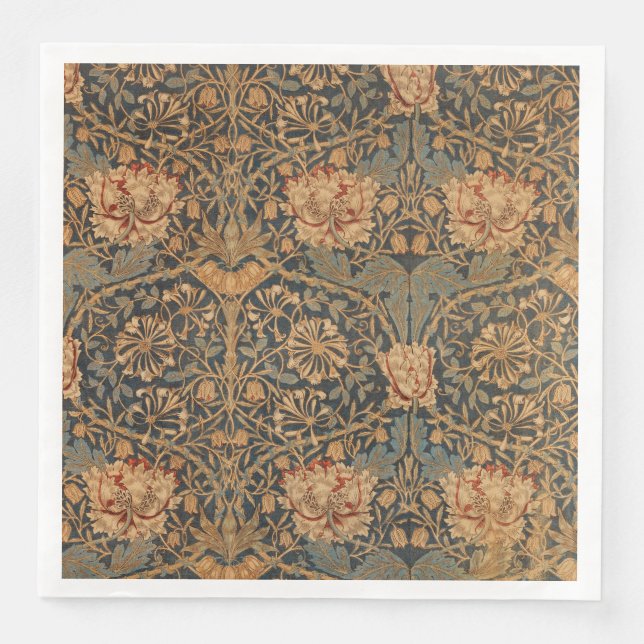 Serviette En Papier William Morris Honeysuckle Rich Wallpaper (Devant)