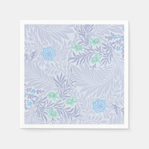 Serviette En Papier William Morris - Larkspur - Fleurs et Feuilles ble