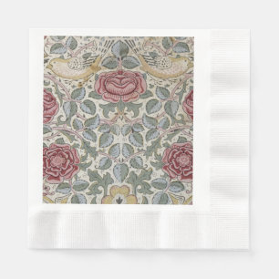 Serviette En Papier William Morris - le motif de rose
