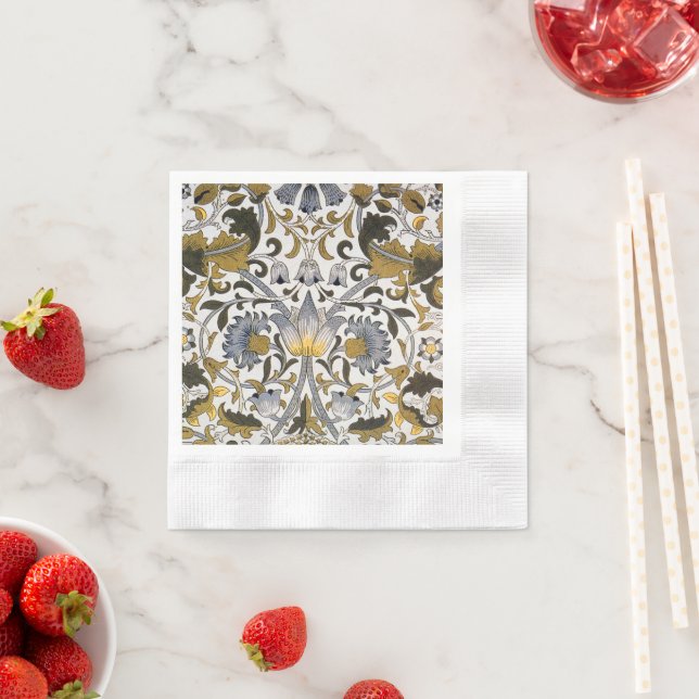 Serviette En Papier William Morris Lodden Fleur florale (En situation)