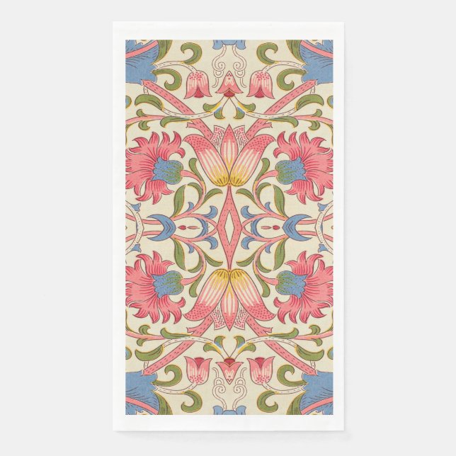 Serviette En Papier William Morris Lodden Spring Wallpaper Art (Devant)