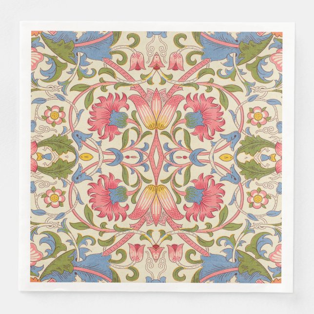 Serviette En Papier William Morris Lodden Spring Wallpaper Art (Devant)