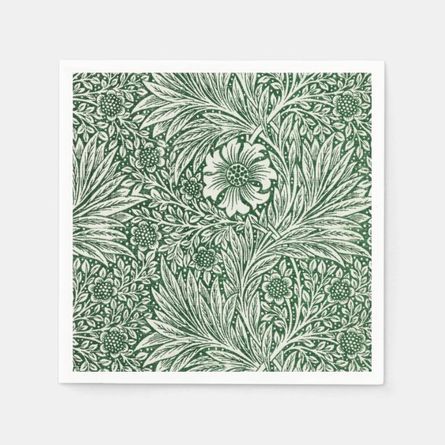 Serviette En Papier william morris marigold fleurs vertes (Devant)