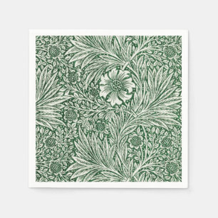 Serviette En Papier william morris marigold vert floral fleur