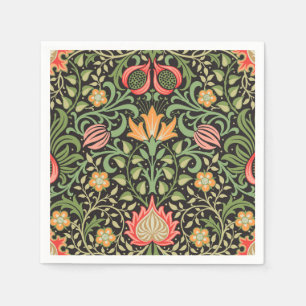 Serviette En Papier William Morris Persian Floral Antique