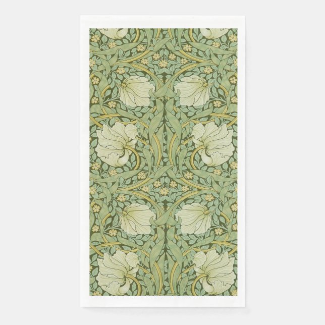 Serviette En Papier William Morris Pimpernel Fond d'écran bleu Floral (Devant)