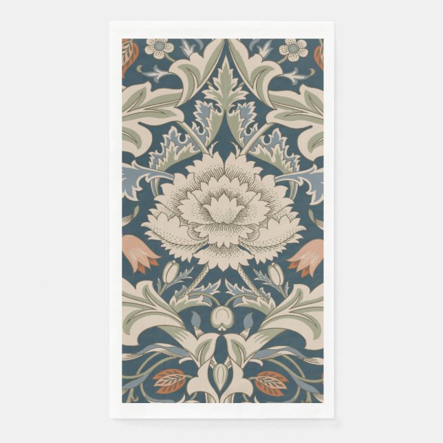 Serviette En Papier William Morris Severn Floral Garden Flower Classic (Devant)