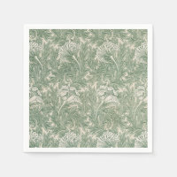 William Morris tulip fond textile vert