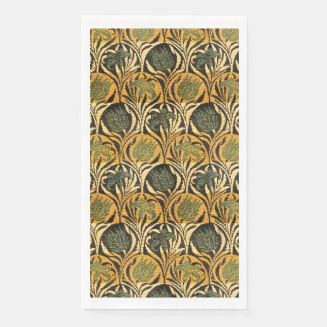 Serviette En Papier William Morris Tulips & Lilies Tapis Classique (Devant)