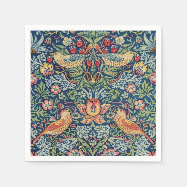 Serviette En Papier William Morris - Voleur de fraises (Devant)