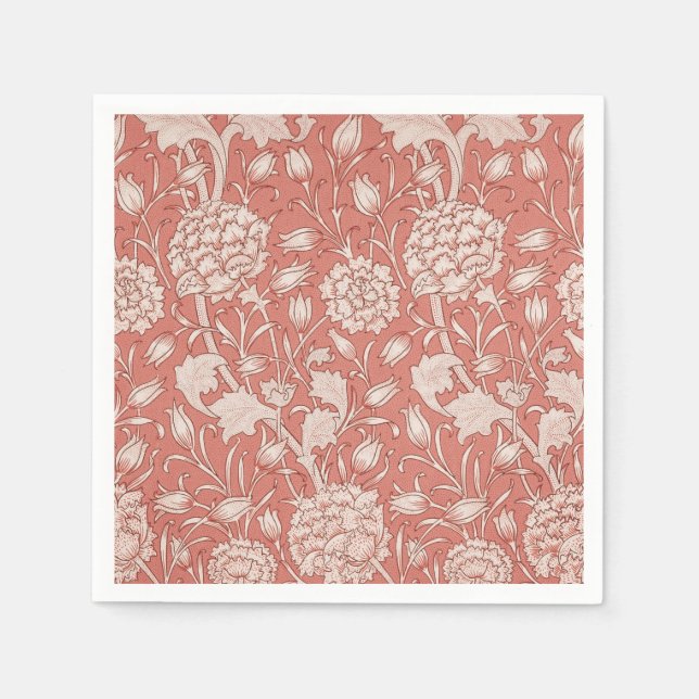 Serviette En Papier William Morris Wild Tulip Classique Conception Vic (Devant)
