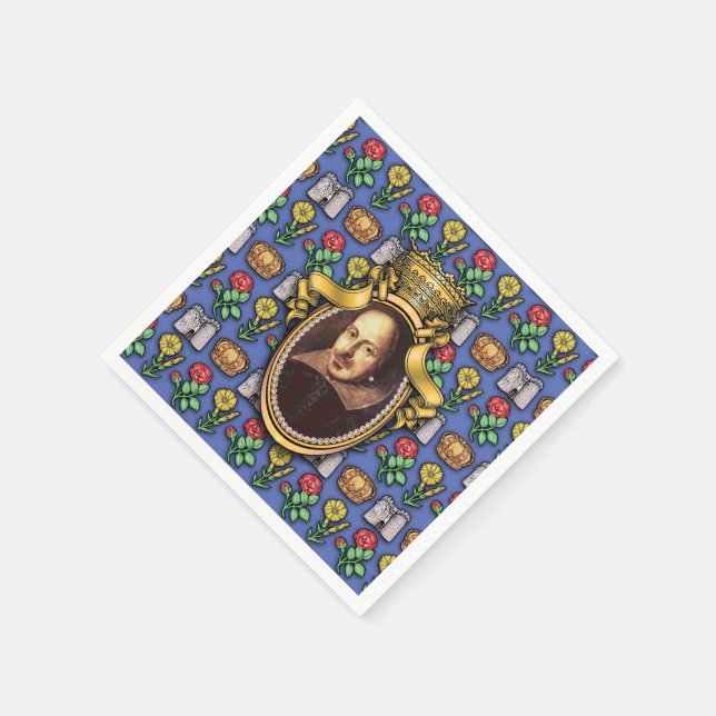 Serviette En Papier William Shakespeare (Coin)