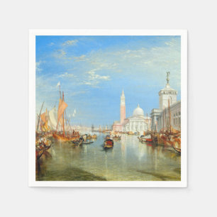 Serviette En Papier William Turner - Venise, la Dogana et San Giorgio