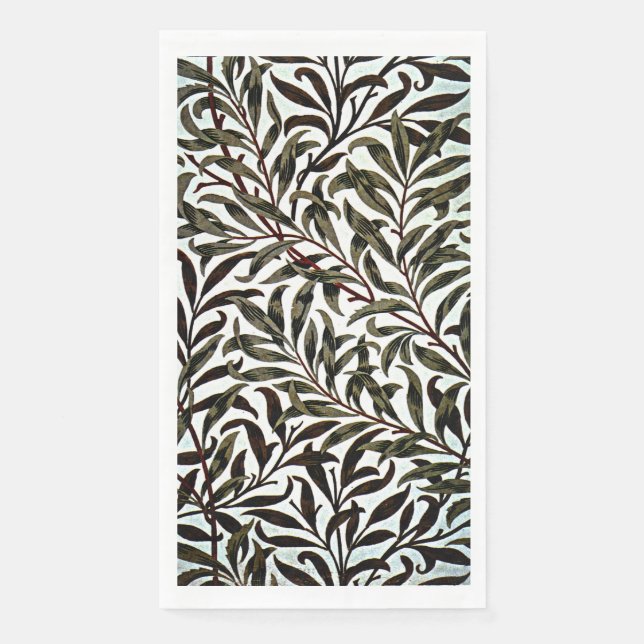 Serviette En Papier Willow Bough, un design William Morris, (Devant)