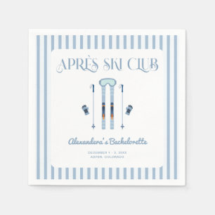 Serviette En Papier Winter Apres Ski Bachelorette Party