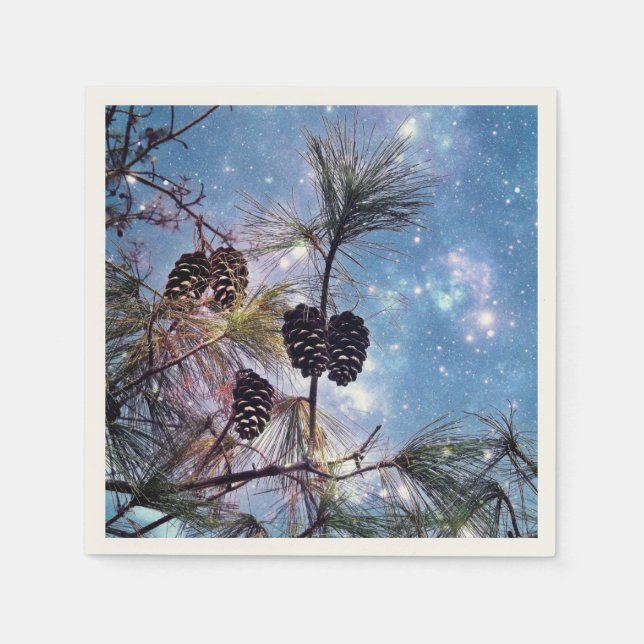 Serviette En Papier Winter Pine Cones (Devant)