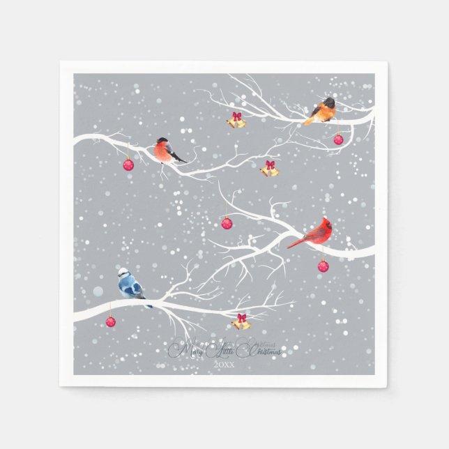 Serviette En Papier Winter Wonderland Noël (Devant)