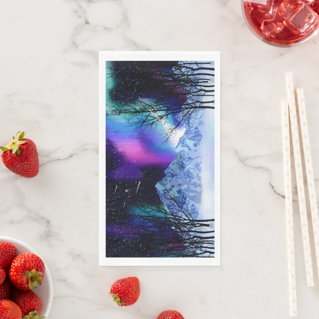 Serviette En Papier Winter Wonderlights Papier Serviettes d'hôtes (En situation)