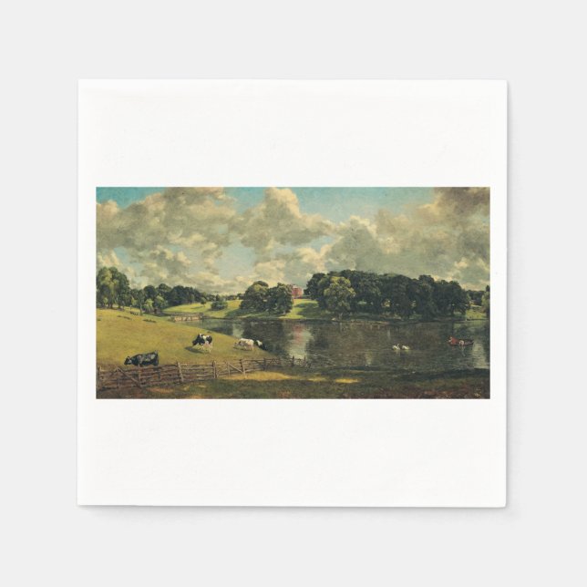 Serviette En Papier Wivenhoe Park par John Constable (Devant)