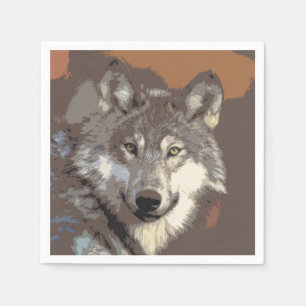 Serviette En Papier Wolf 026
